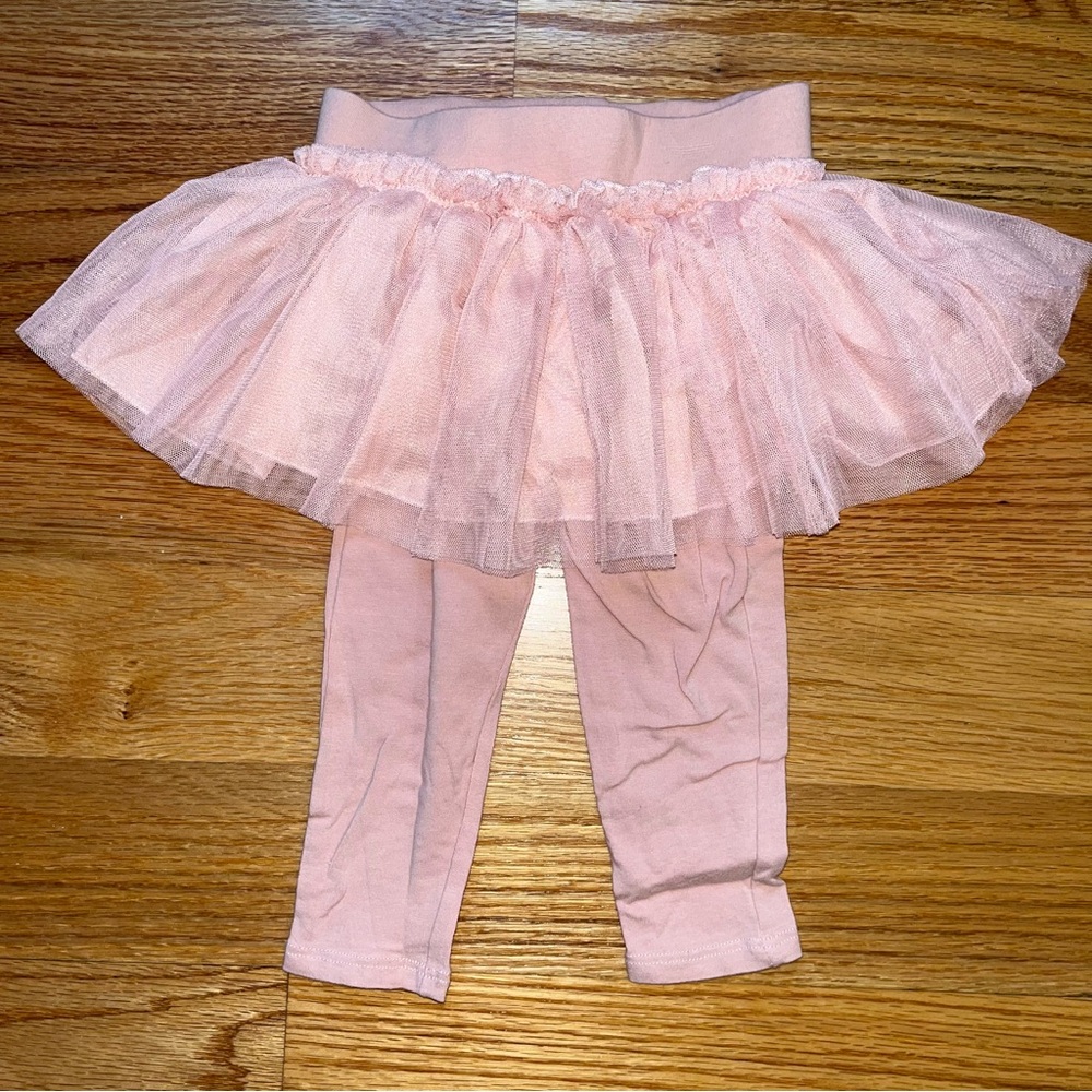 Bebe baby light pink tutu leggings size 12 months